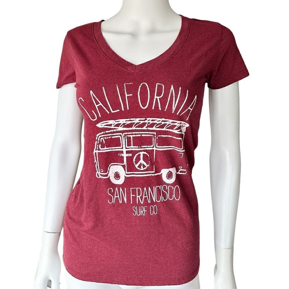 Woman’s SF California V Neck T-shirt,Sz, M